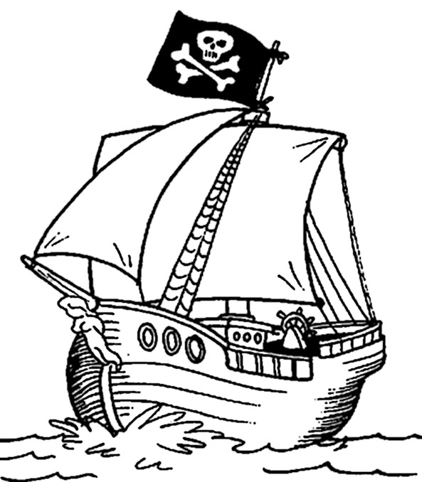 Piratenschiffe zum ausmalen 5