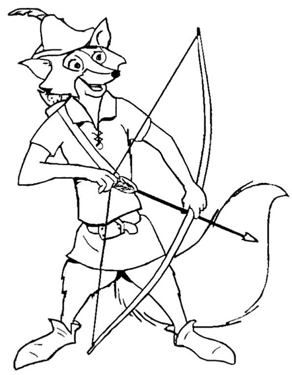Robin Hood zum ausmalen 1