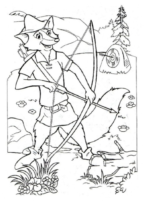 Robin Hood zum ausmalen 5
