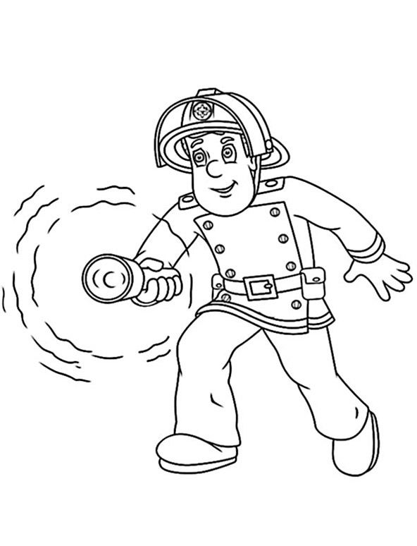 Ausmalbilder Feuerwehrmann Sam 2